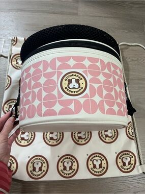 GuineaDad Travel Tower Guinea Pig Carrier Peach Pie Pink